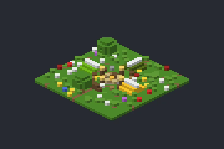 Acampamento do Bosque no Minecraft
