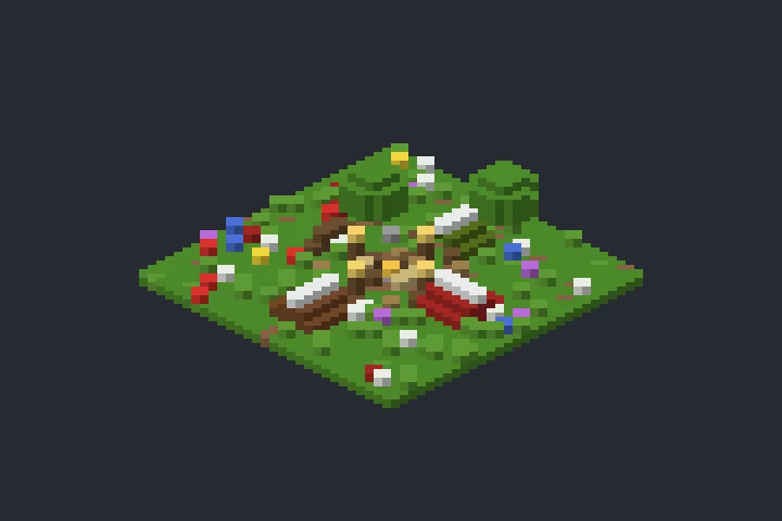 Acampamento do Crepúsculo no Minecraft