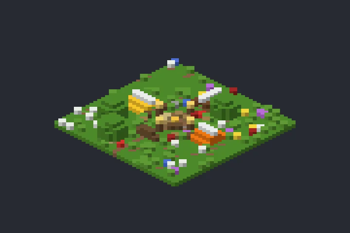 Acampamento do Lago no Minecraft
