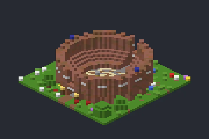 Anfiteatro da Aurora no Minecraft