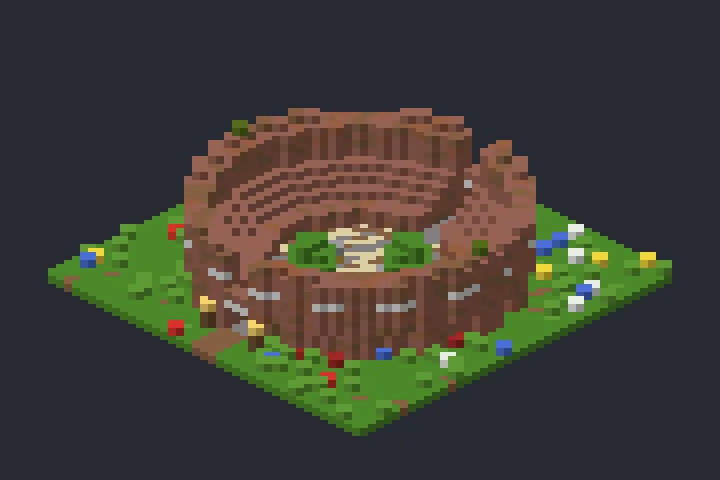 Anfiteatro da Brisa no Minecraft