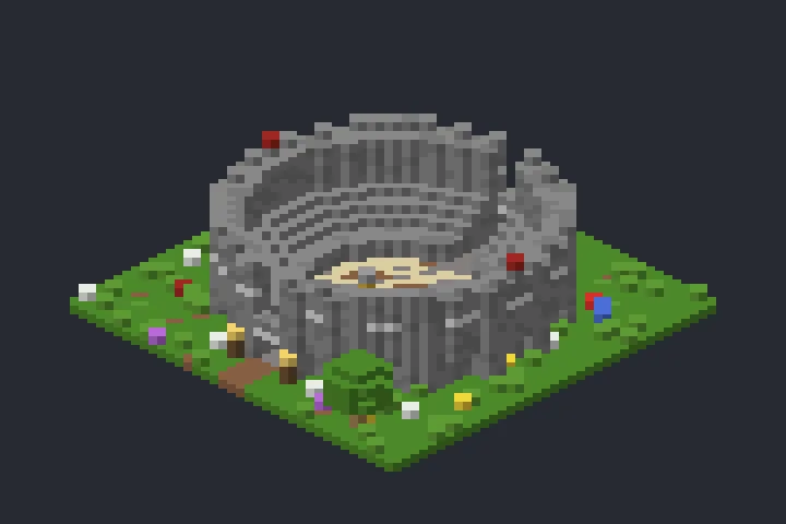 Anfiteatro da Campina no Minecraft