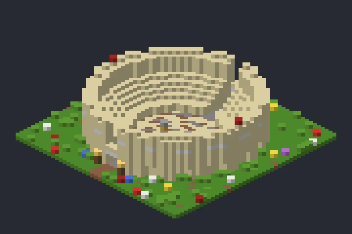 Anfiteatro das Pedras no Minecraft