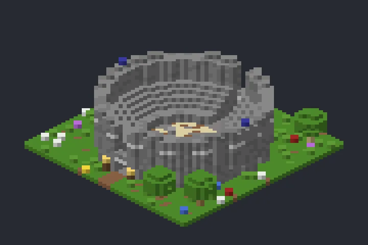 Arena da Montanha no Minecraft