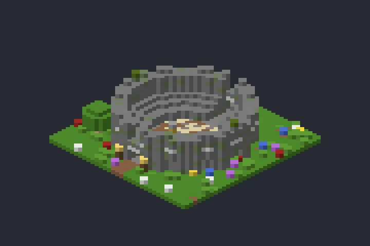 Arena de Combate da Baía no Minecraft
