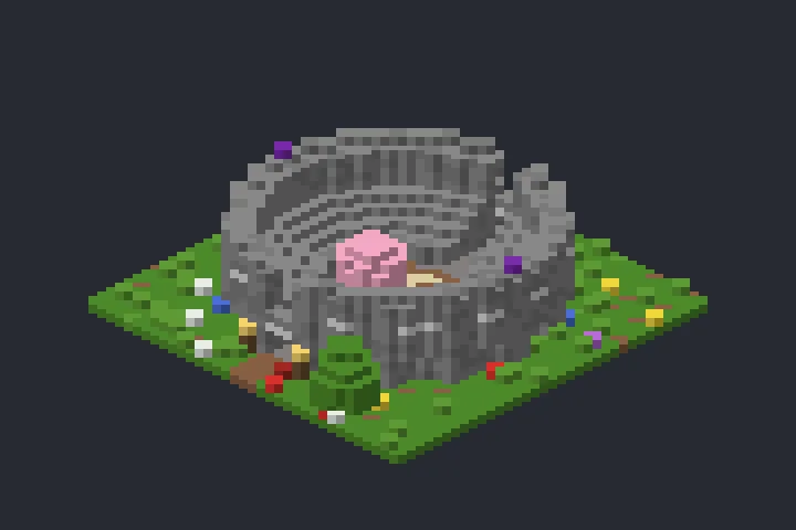 Arena de Combate da Clareira no Minecraft