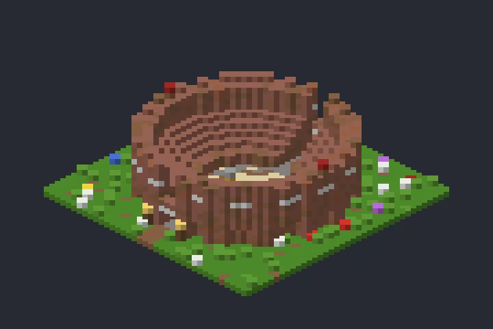 Arena de Combate da Floresta no Minecraft