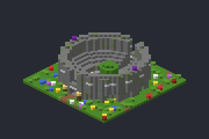 Arena de Combate do Bosque no Minecraft