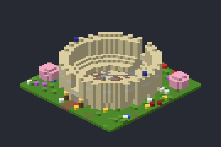 Arena de Combate do Lírio no Minecraft