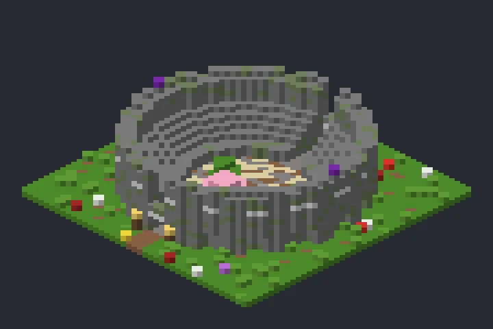Arena do Ipê no Minecraft