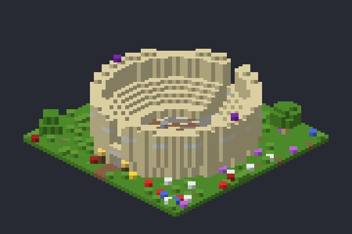 Arena do Pinheiro no Minecraft