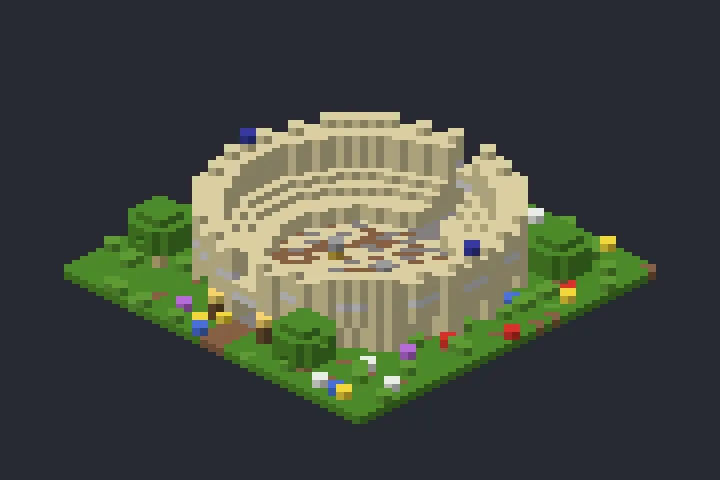 Arena do Riacho no Minecraft