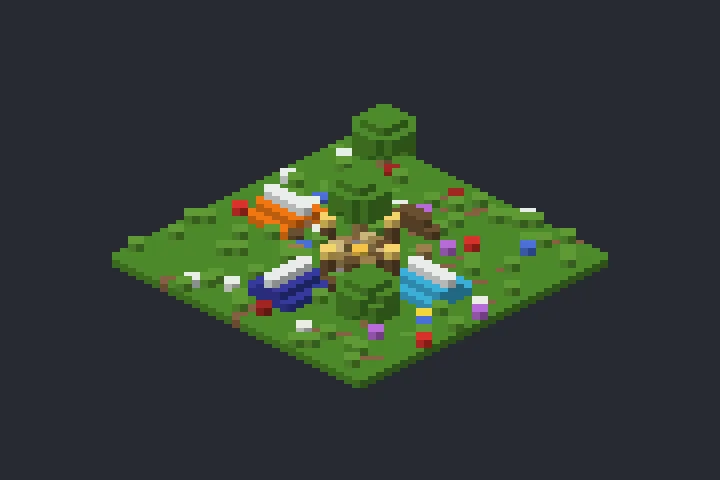 Base de Acampamento da Neblina no Minecraft