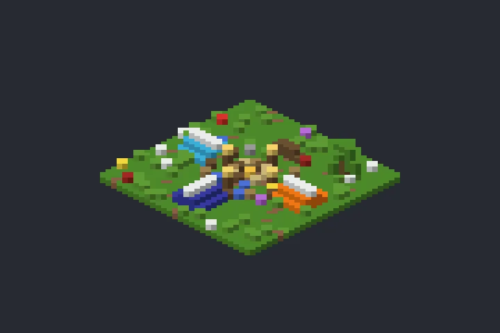 Base de Acampamento da Pedra no Minecraft