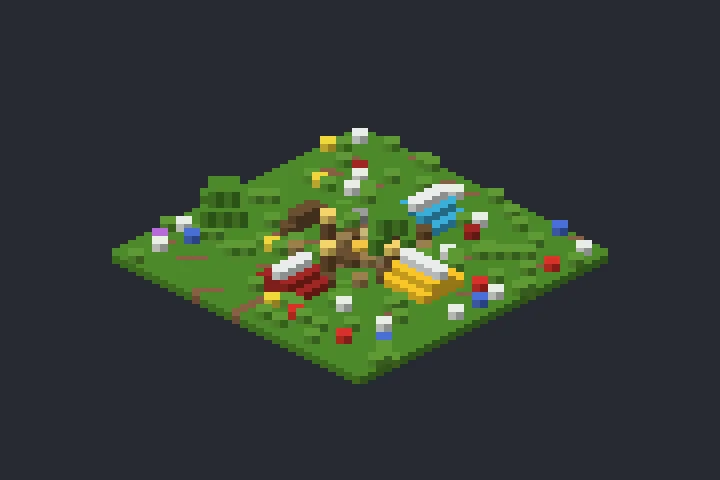 Base de Acampamento da Serra no Minecraft