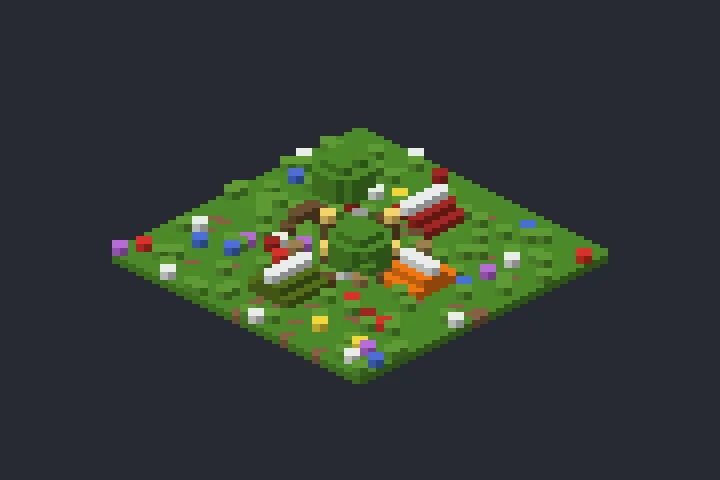 Base de Acampamento da Vila no Minecraft