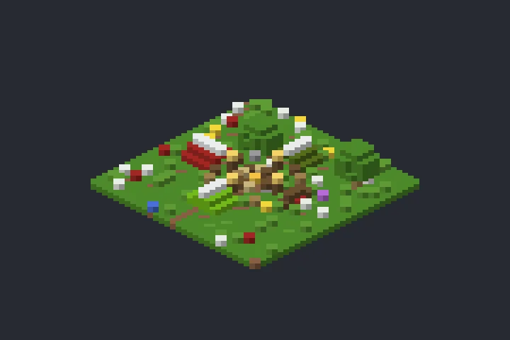 Base de Acampamento do Bambuzal no Minecraft