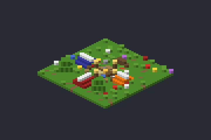 Base de Acampamento do Penhasco no Minecraft