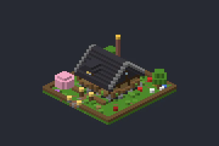Cabana da Montanha da Primavera no Minecraft