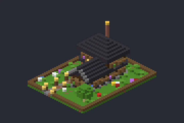 Cabana da Montanha do Carvalho no Minecraft