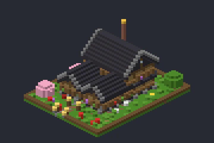 Cabana da Montanha do Crepúsculo no Minecraft