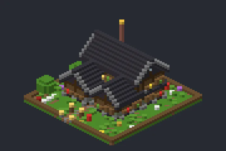 Cabana da Montanha do Vale no Minecraft
