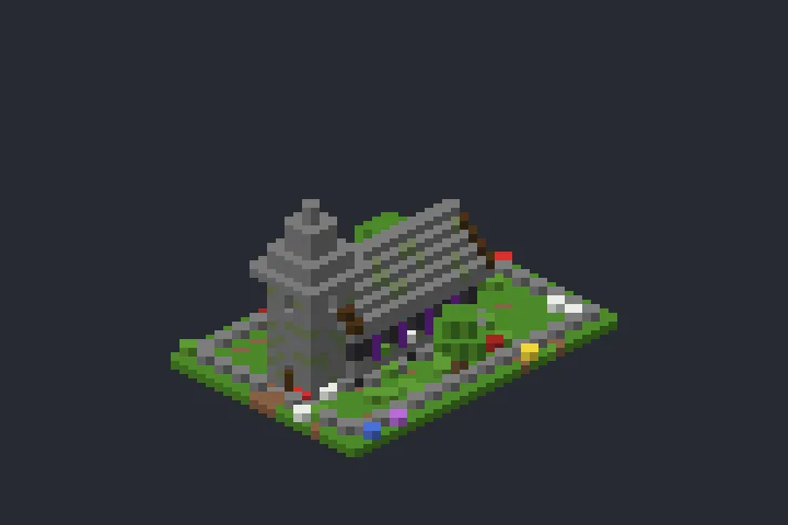 Capela das Flores no Minecraft