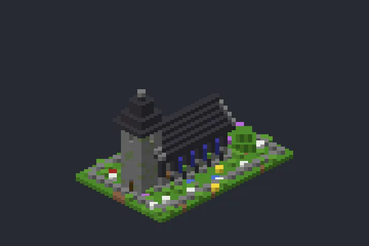 Capela de Pedra da Brisa no Minecraft