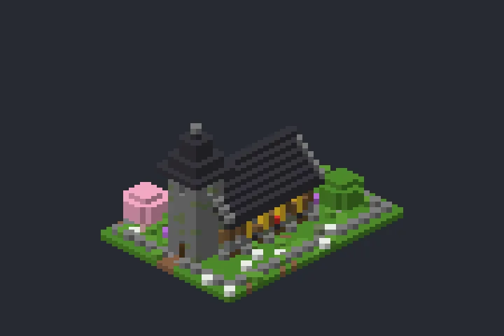 Capela de Pedra da Campina no Minecraft