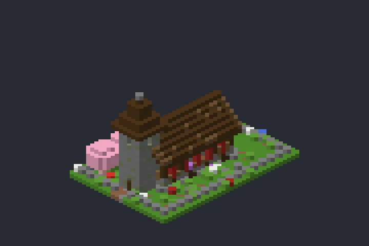 Capela de Pedra da Colina no Minecraft