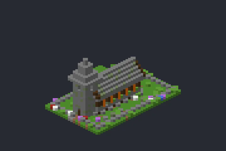 Capela de Pedra do Bambuzal no Minecraft