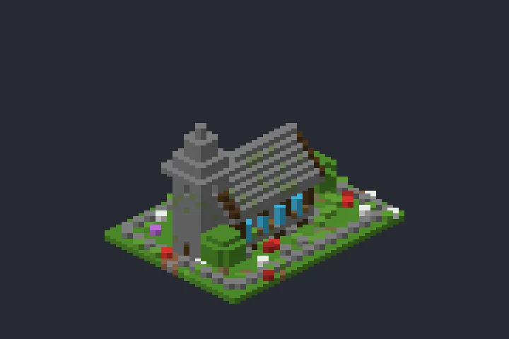 Capela de Pedra do Bosque no Minecraft