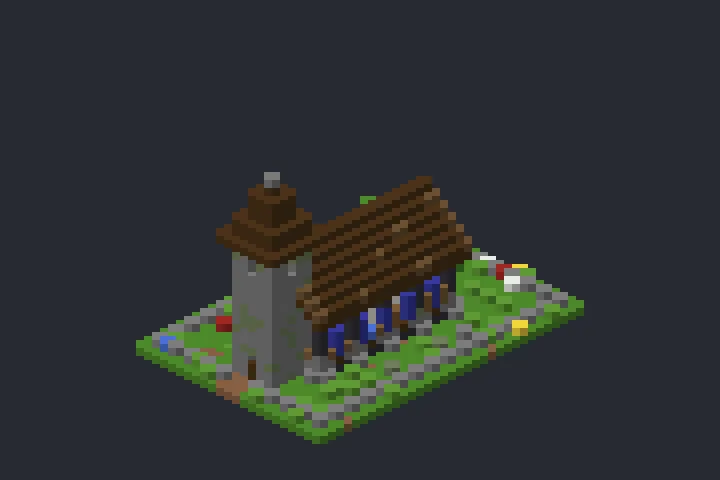 Capela de Pedra do Campo no Minecraft