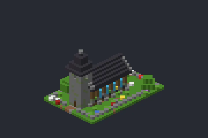 Capela de Pedra do Crepúsculo no Minecraft