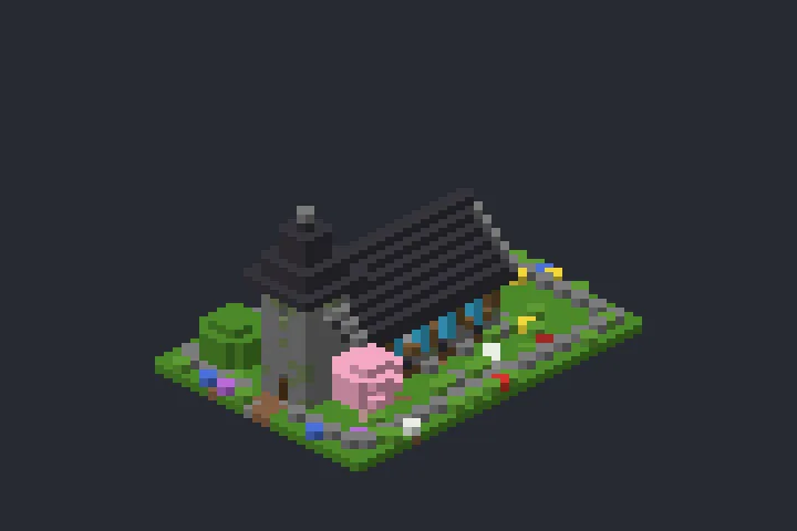 Capela de Pedra do Vale no Minecraft