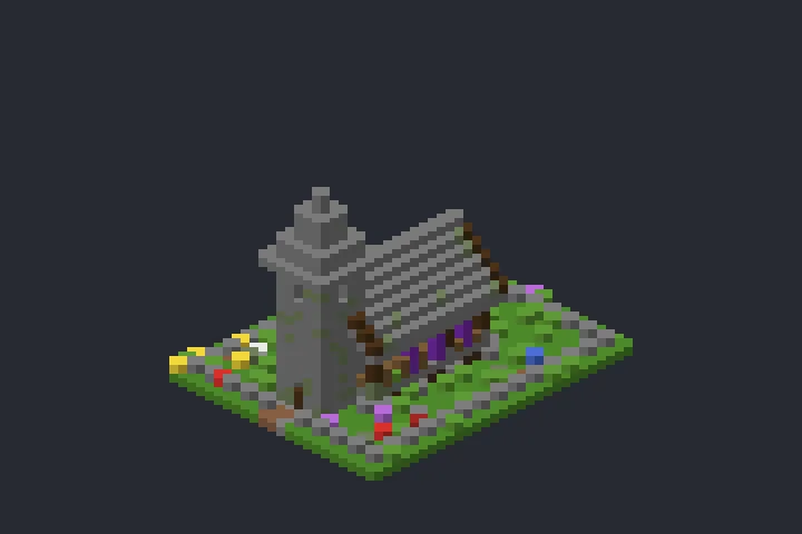 Capela do Moinho no Minecraft