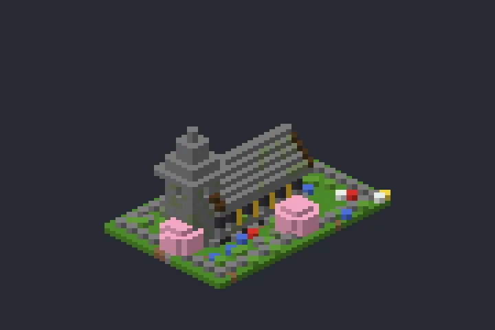 Capela do Pinheiro no Minecraft