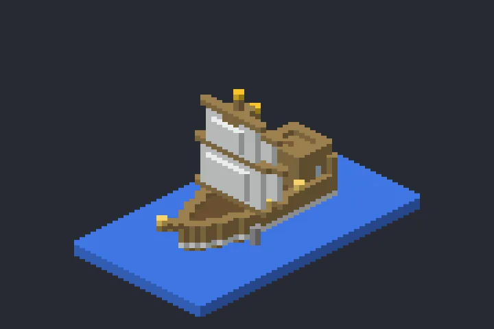 Caravela da Montanha no Minecraft