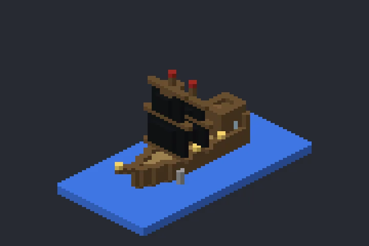 Caravela da Ponte no Minecraft