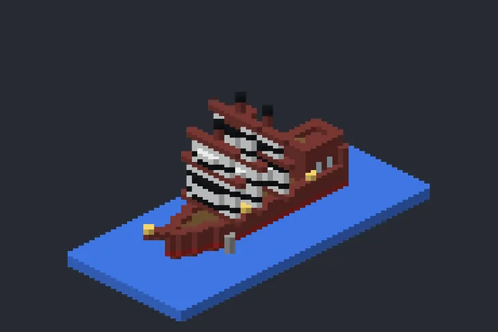 Caravela do Lago no Minecraft