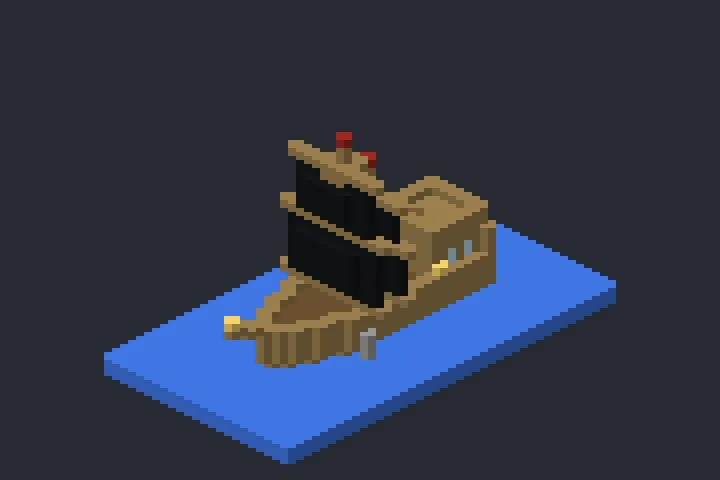 Caravela do Penhasco no Minecraft