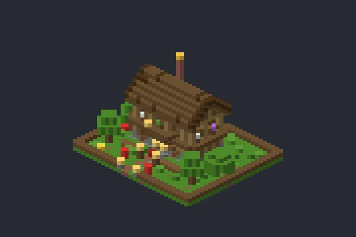 Casa Aconchegante das Hortênsias no Minecraft