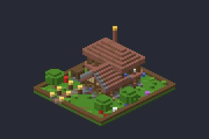 Casa Aconchegante do Rio no Minecraft
