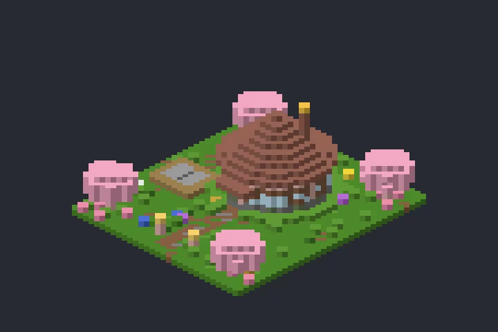 Casa Circular do Recanto no Minecraft