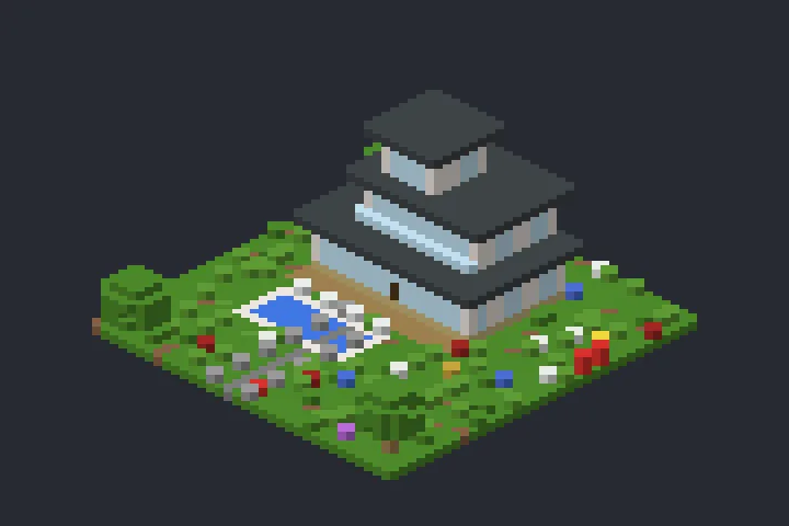 Casa Contemporânea da Brisa no Minecraft