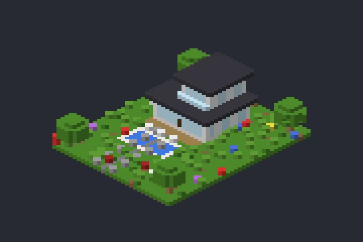 Casa Contemporânea da Enseada no Minecraft