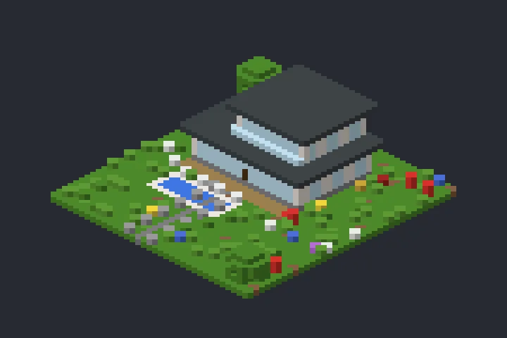 Casa Contemporânea da Neblina no Minecraft