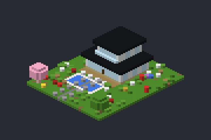 Casa Contemporânea do Ipê no Minecraft