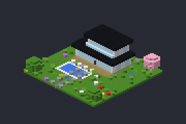 Casa Contemporânea do Rio no Minecraft