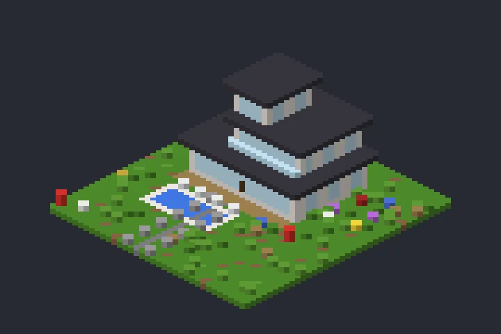 Casa Contemporânea do Sol no Minecraft